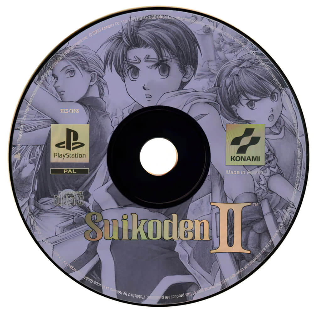 Лицензионный диск Suikoden II для PlayStation